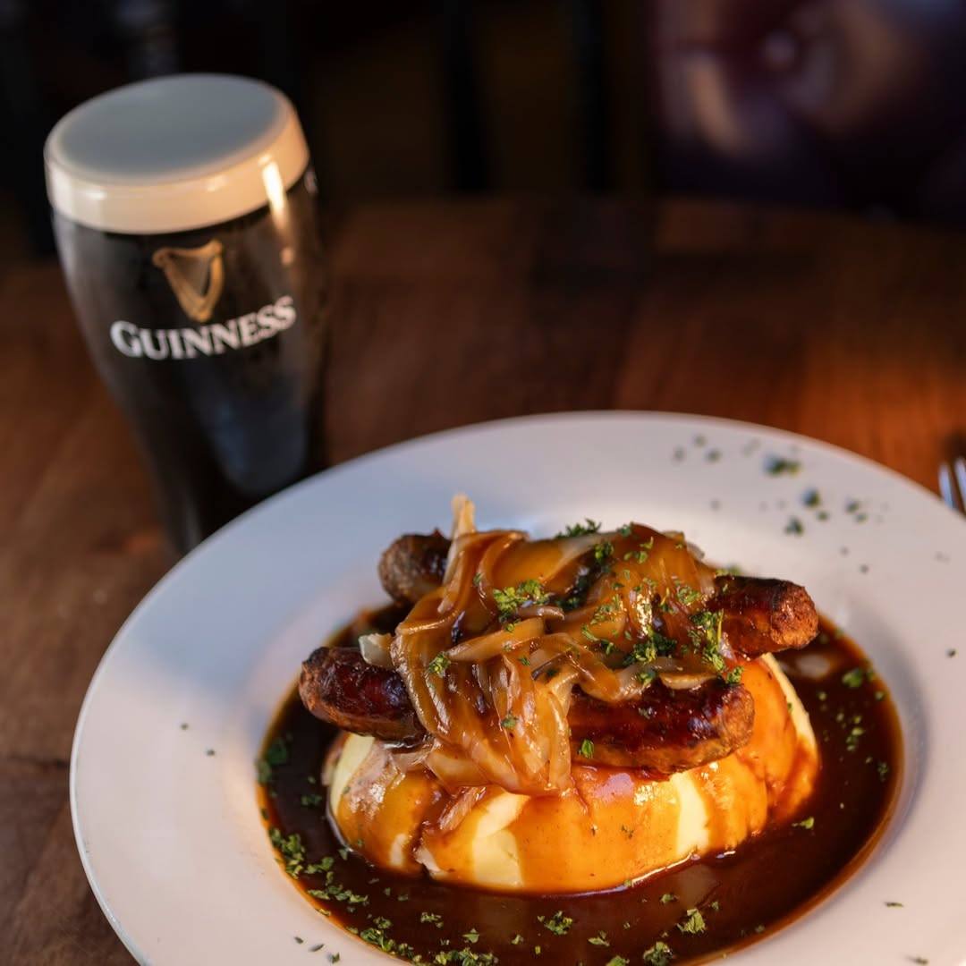 Beef and Guinness pie at Bar 67